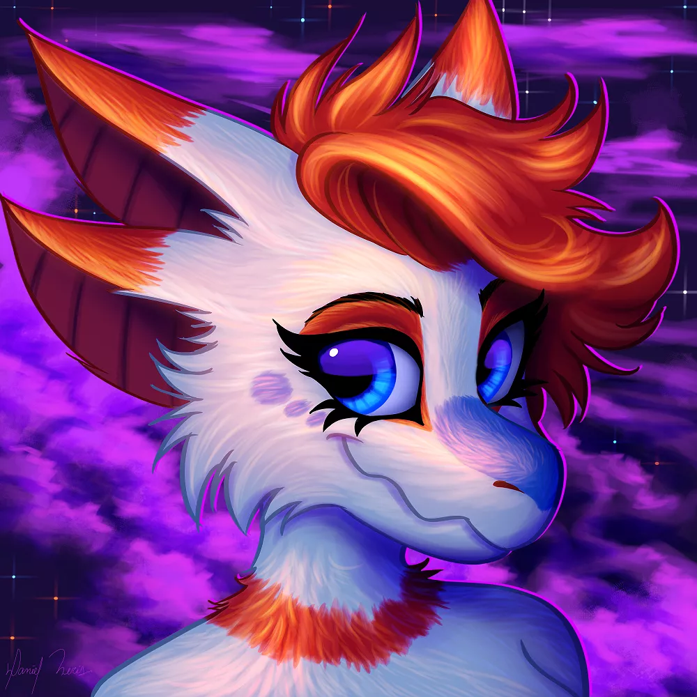 I really love painting shining eyes!! - Commission I made for SpaceFooox.
