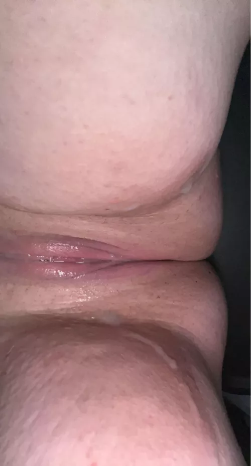 I saved my load for a week so I could have a good chance of breeding my good little slut