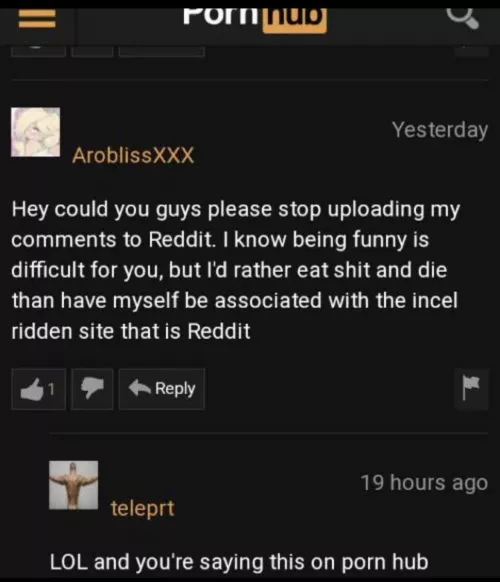 I saw this on r/cursedcomments you can’t cross post on here so here is the original post: https://www.reddit.com/r/cursedcomments/comments/u1yp0o/cursed_incel/?utm_source=share&utm_medium=ios_app&utm_name=iossmf