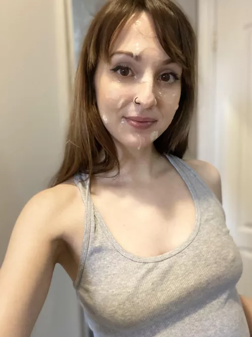 I told him I wanted to feel it all over my face