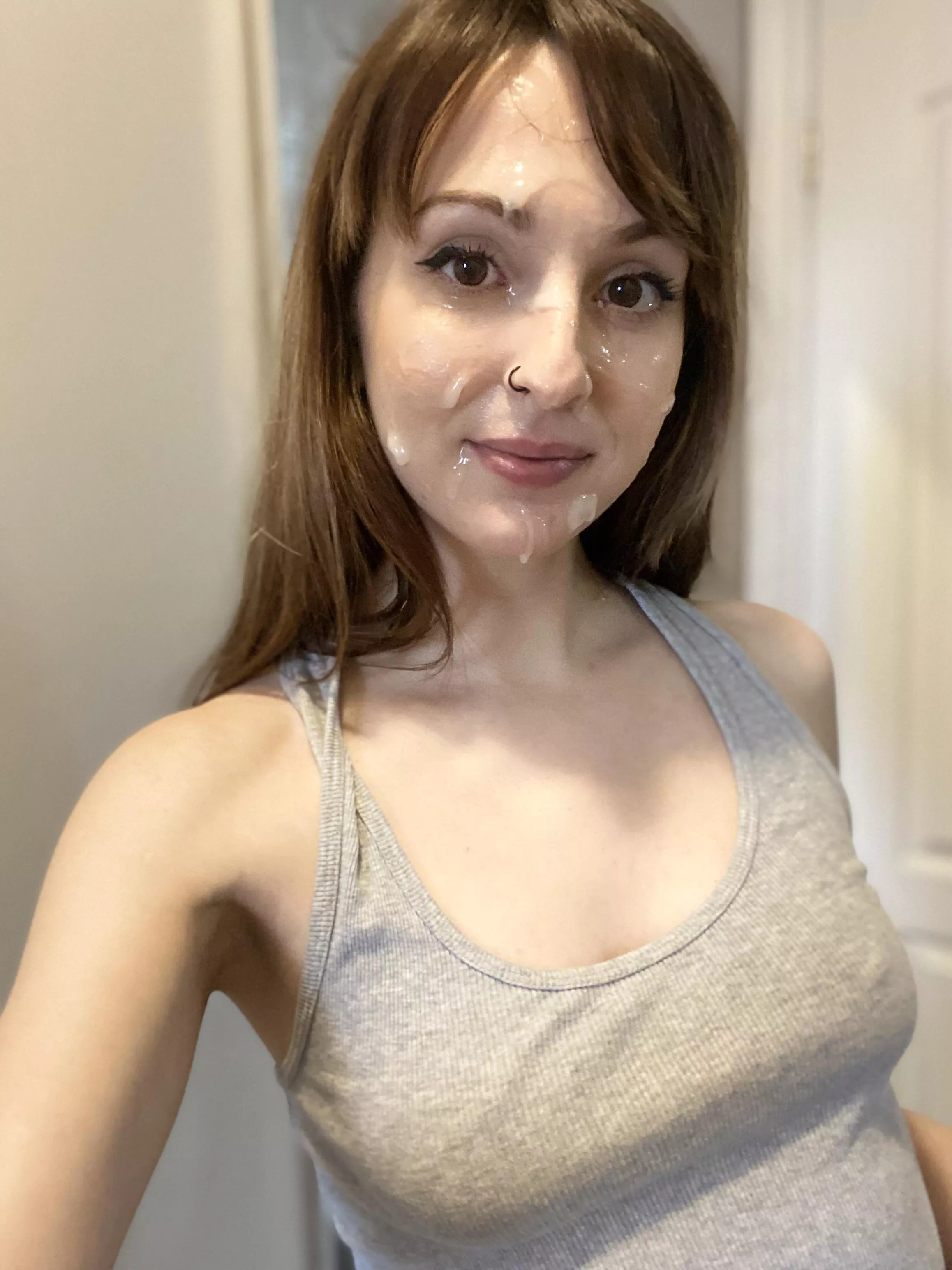 I told him I wanted to feel it all over my face