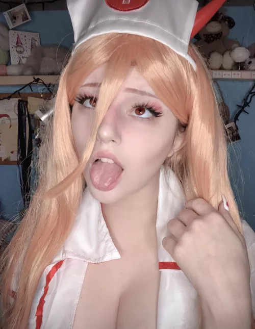 I tried to cosplay Power from Chainsawman