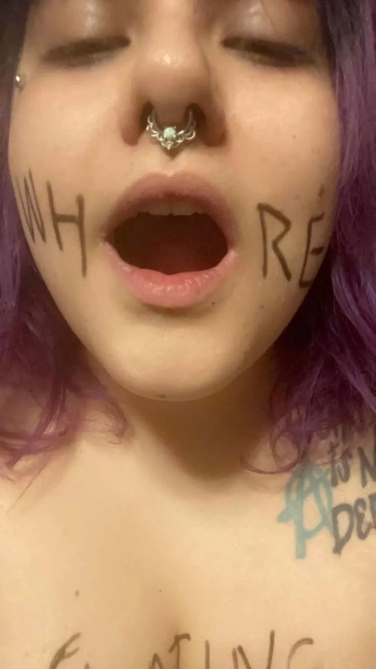 I want to put the O in WHORE.