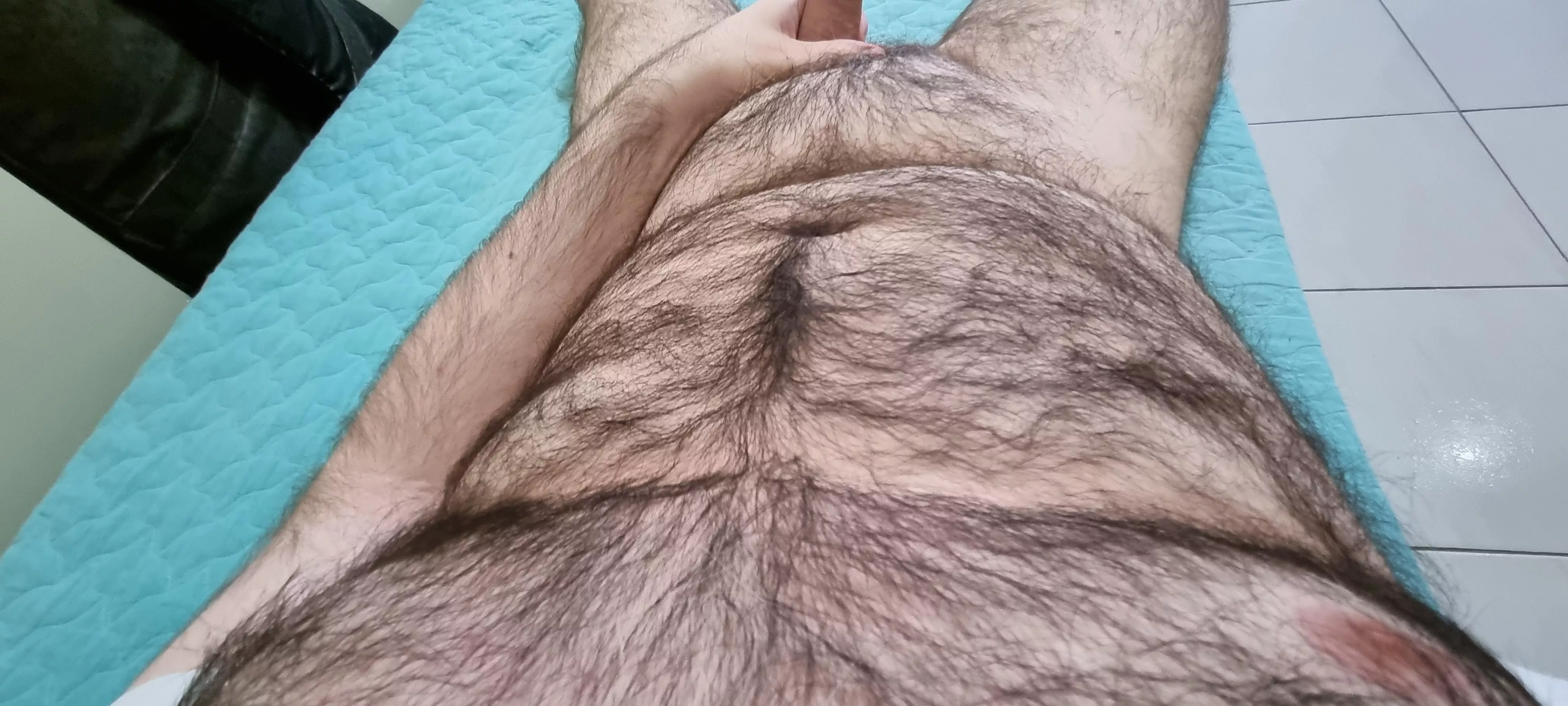 I want you to feel my hairy chest