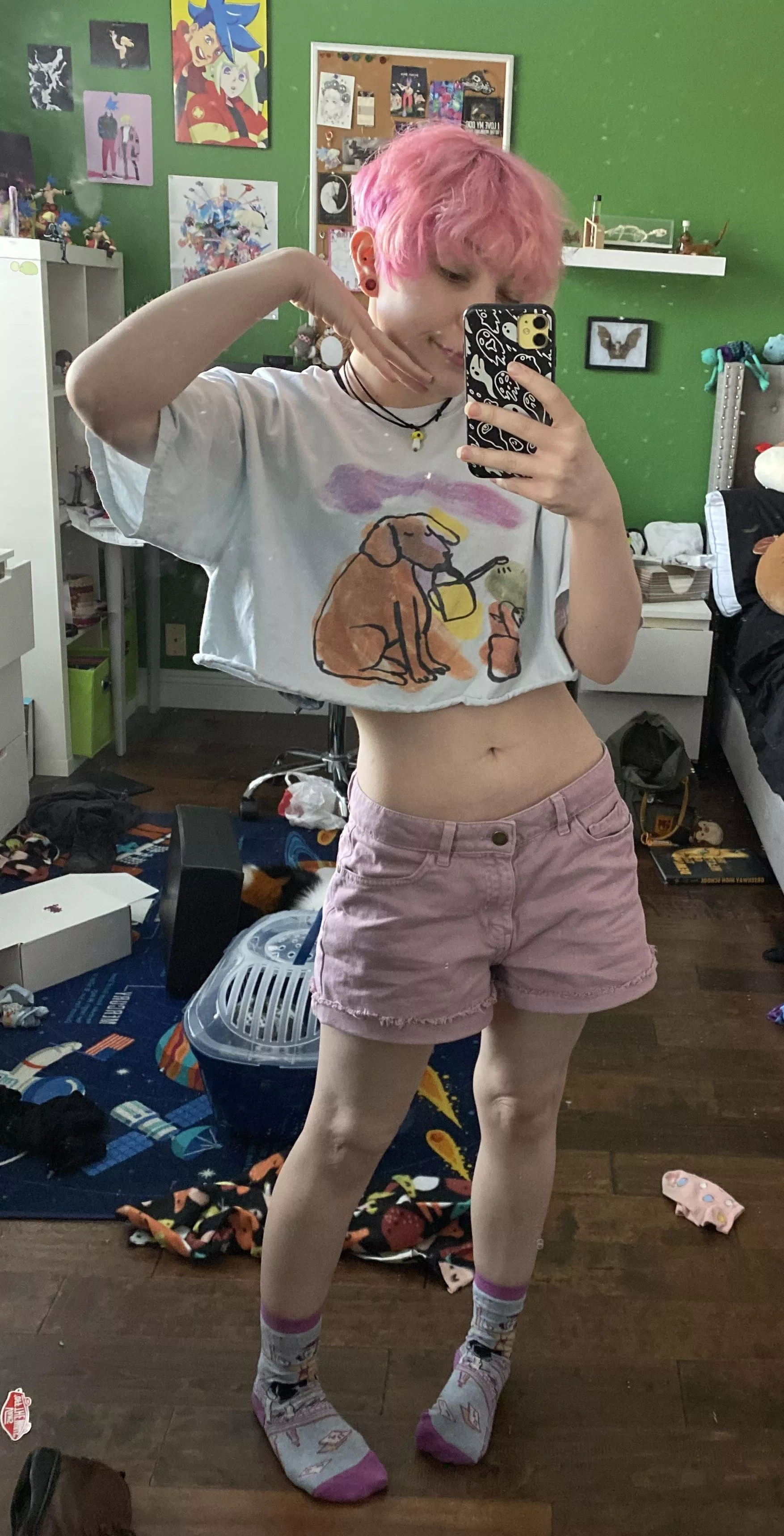 i will now only wear crop tops you can’t stop me !!! tummy tuesday and Promare’s 3rd anniversary good day