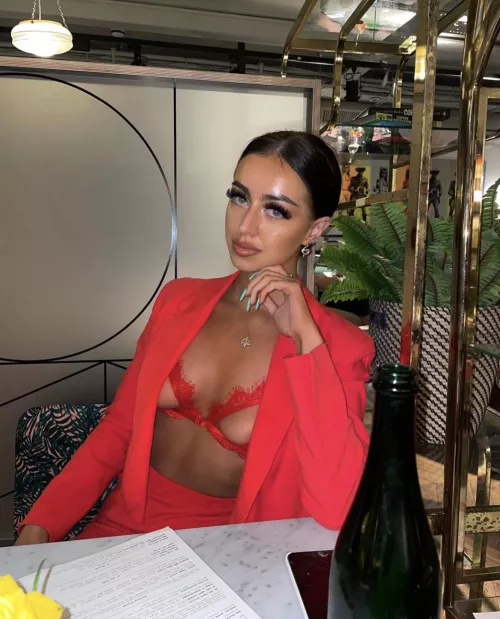 I wonder what’s under Ellie’s blazer