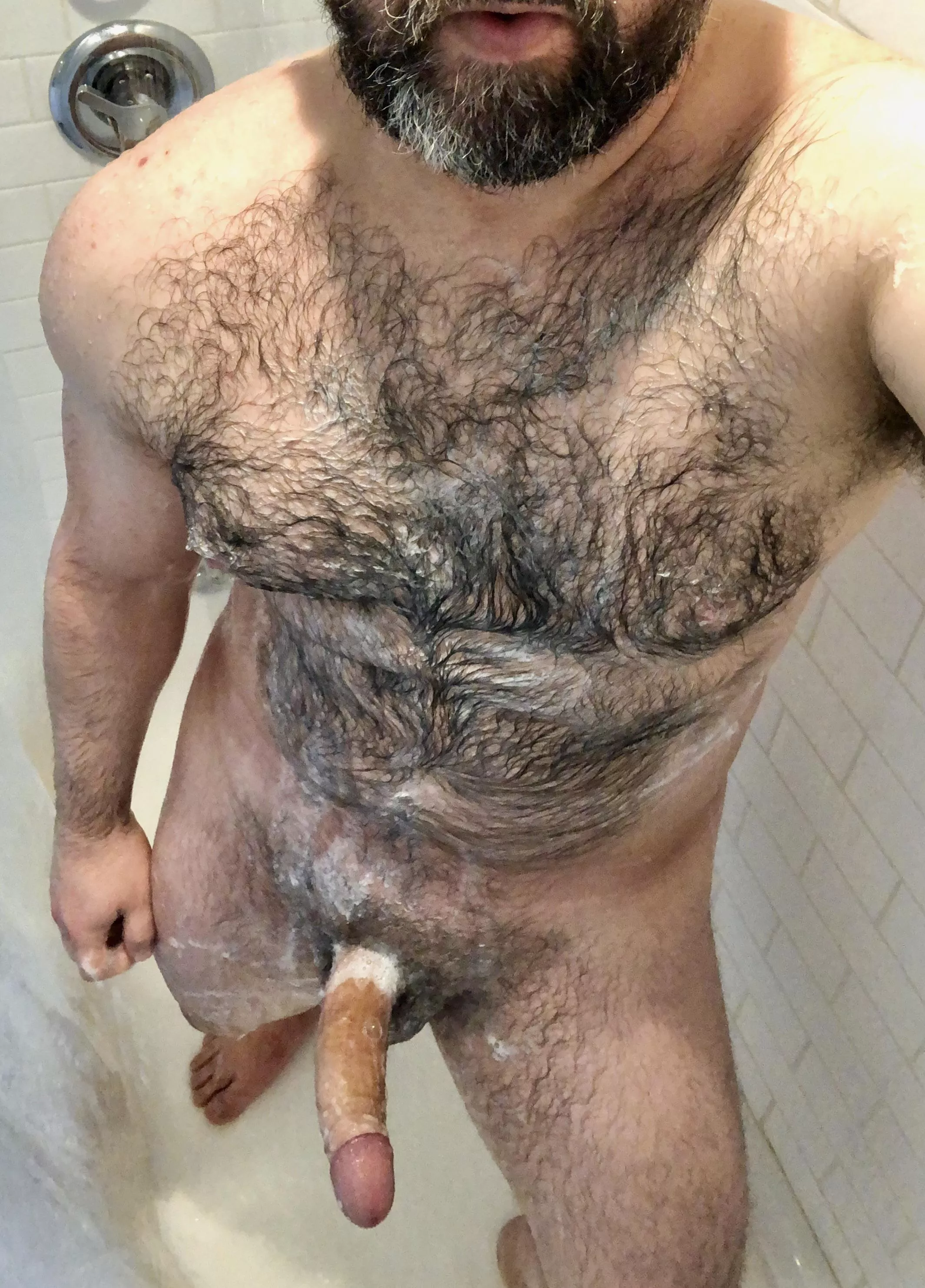 If I dropped the soap, would you pick it up for me?