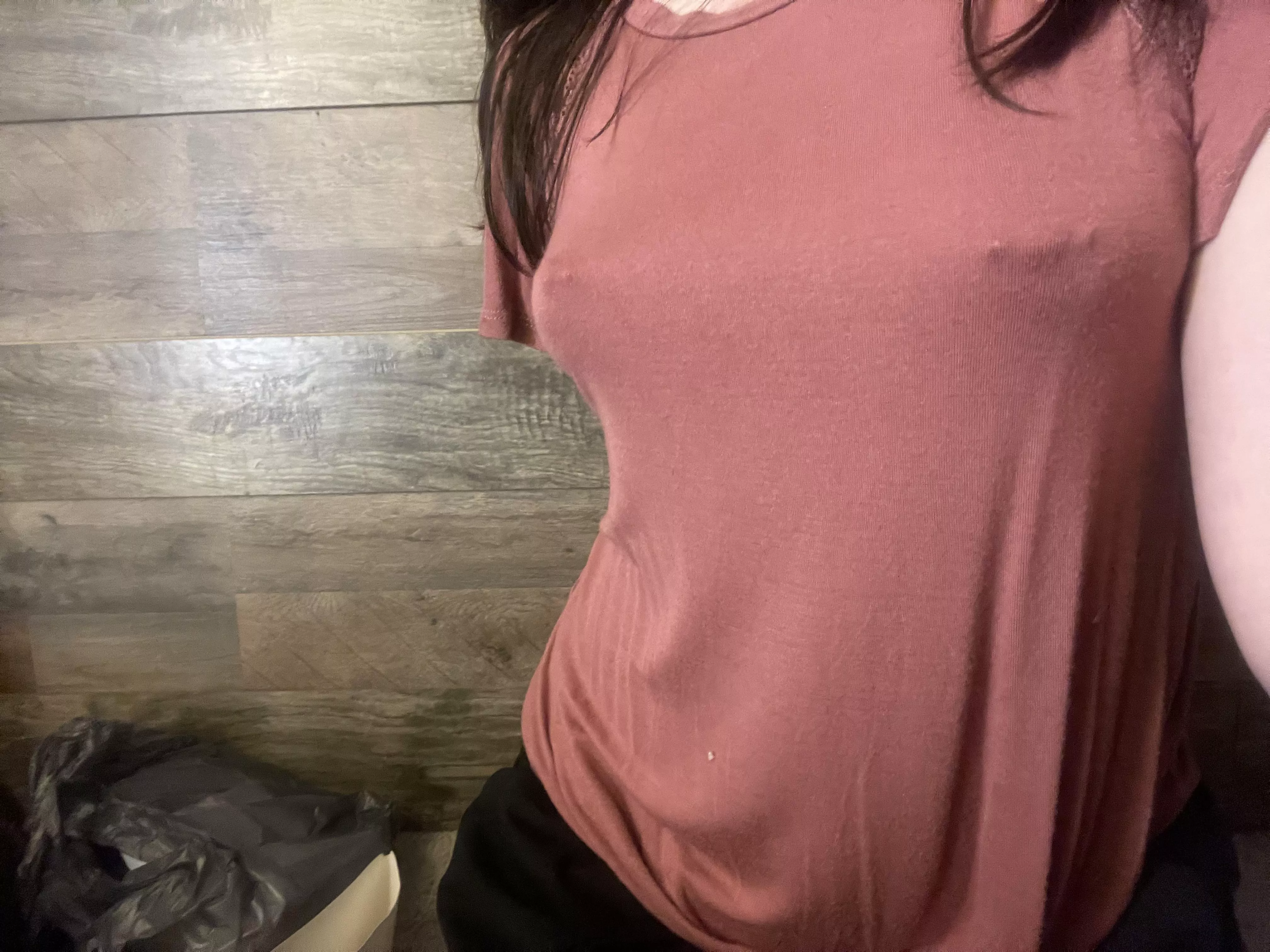 If I wore a bra I couldn’t show off my piercings 😘