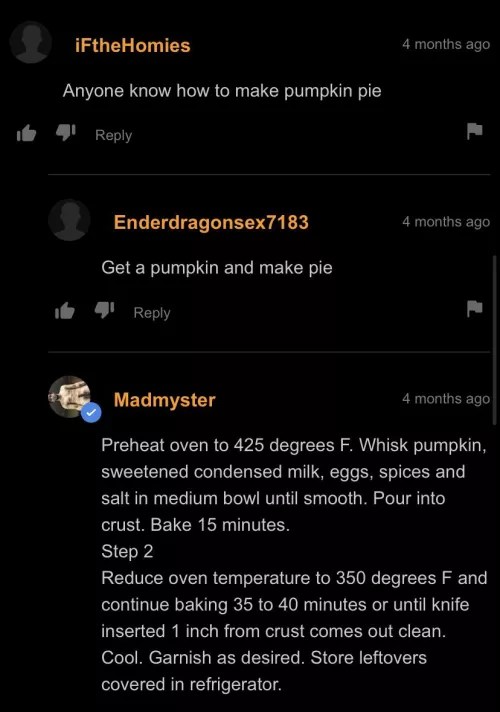 If you are ever in need, the comments got your back