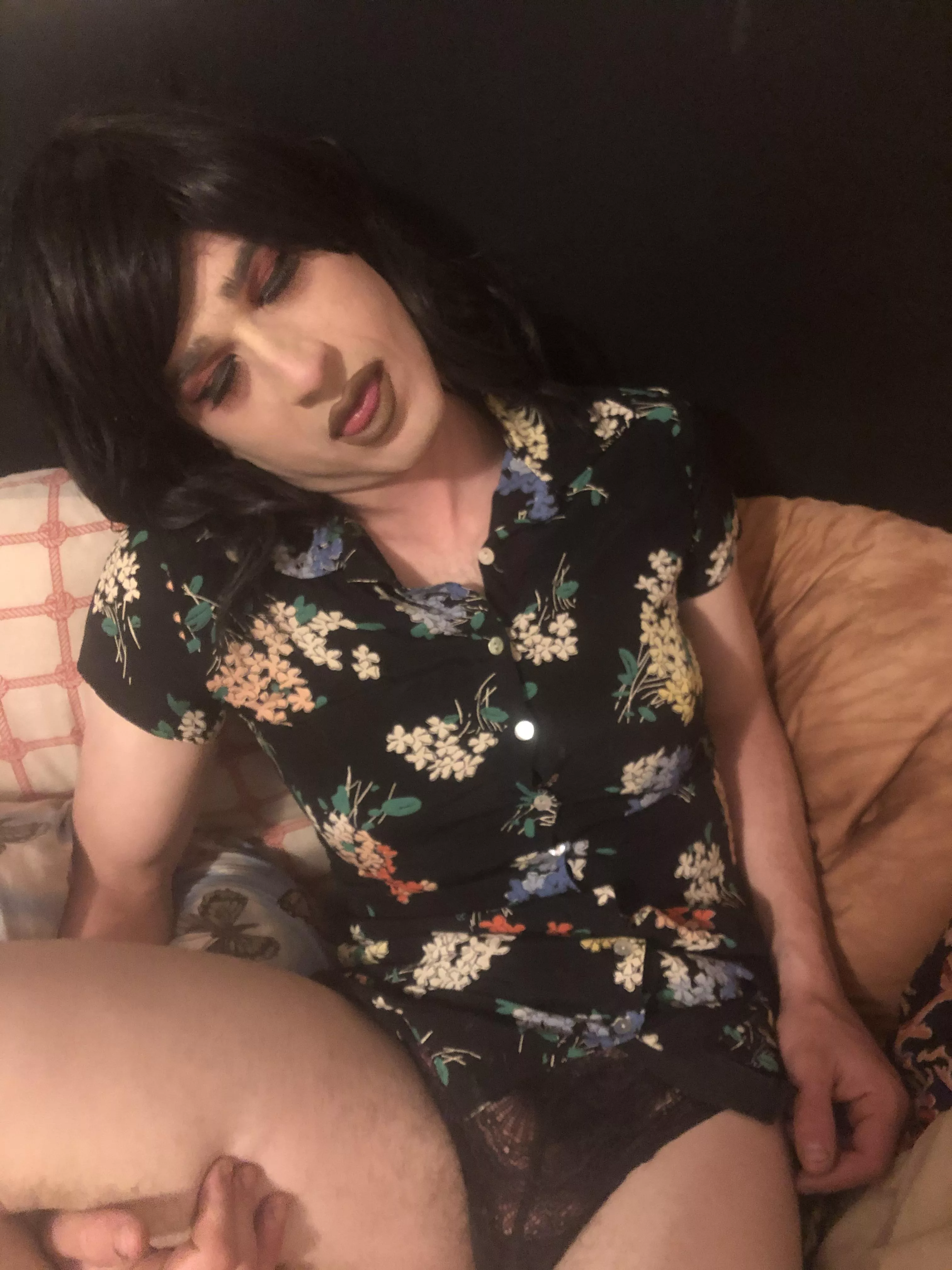 If you begged your wife to help you give me a cum tribute, I might show you what’s underneath