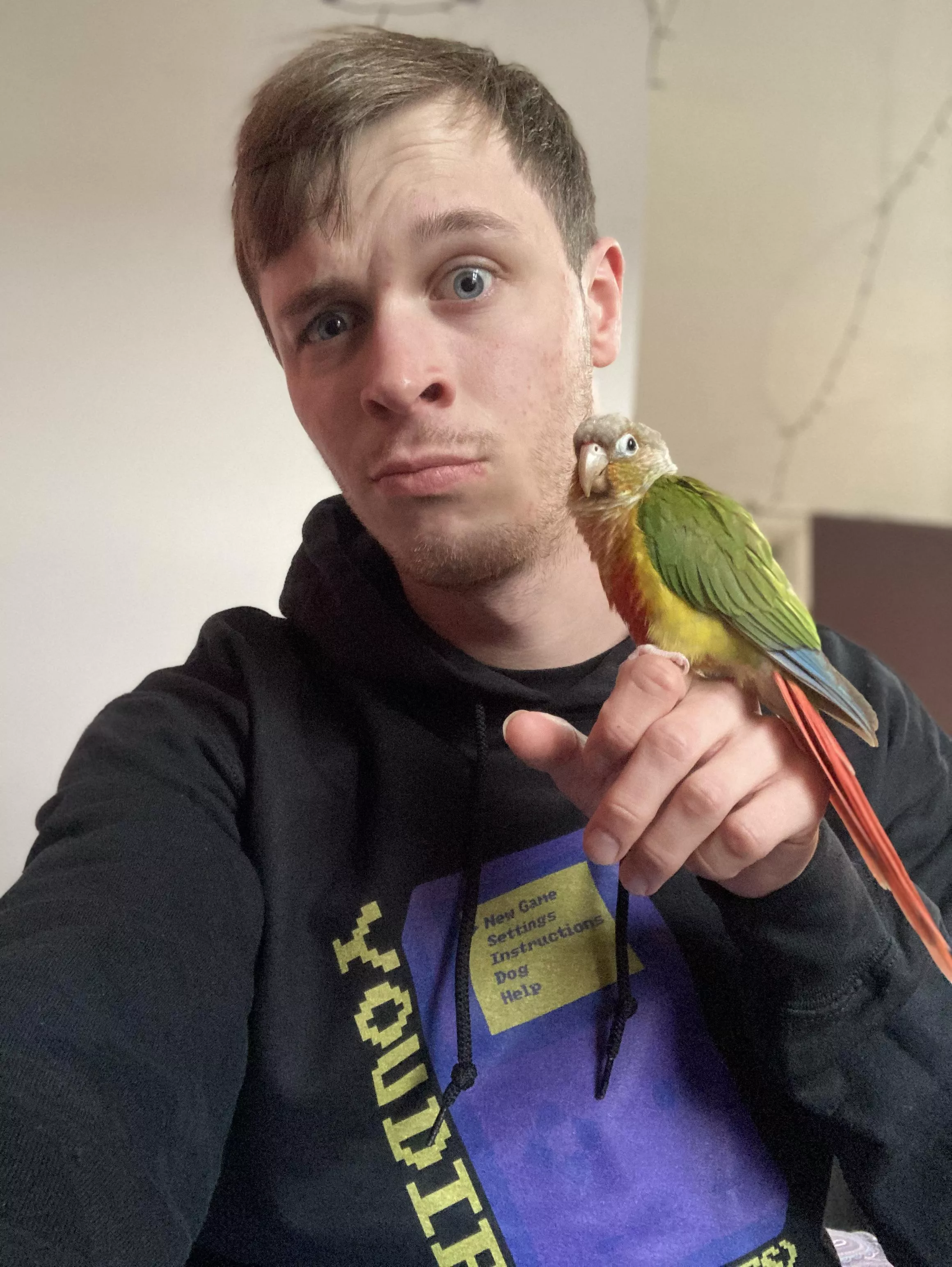 I'm a hit with the birds! Well... this one, at least! I'm a hit with the birds! Well... this one, at least!