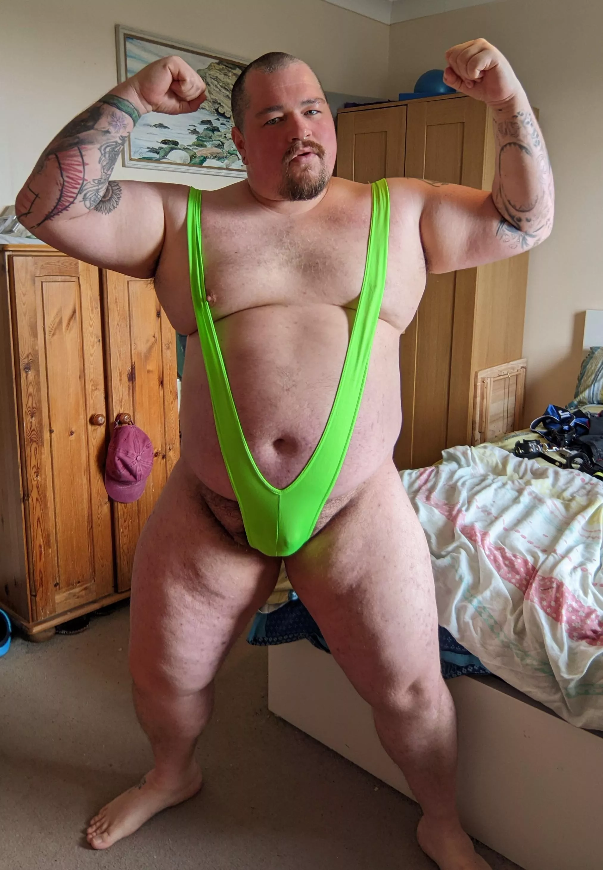 I'm into the mankini now, even though it started as a joke.