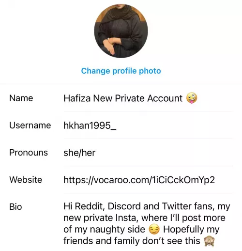 I’m making a new naughty Insta 😏😳🙃 hkhan1995_