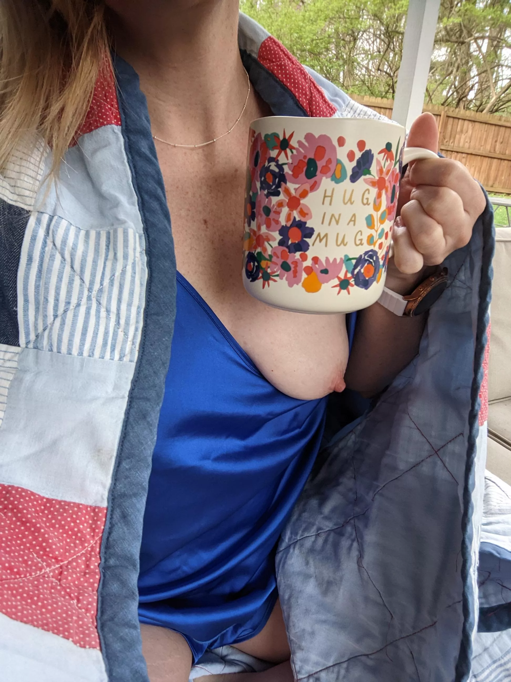 I'm not as wild today but loving this early spring morning 🥰