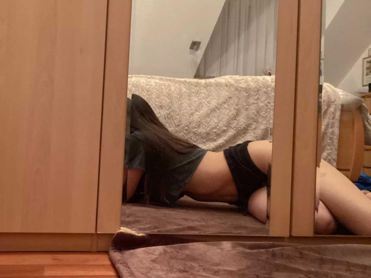 I'm shy but here's a mirror selfie, you want me to take my shirt off?