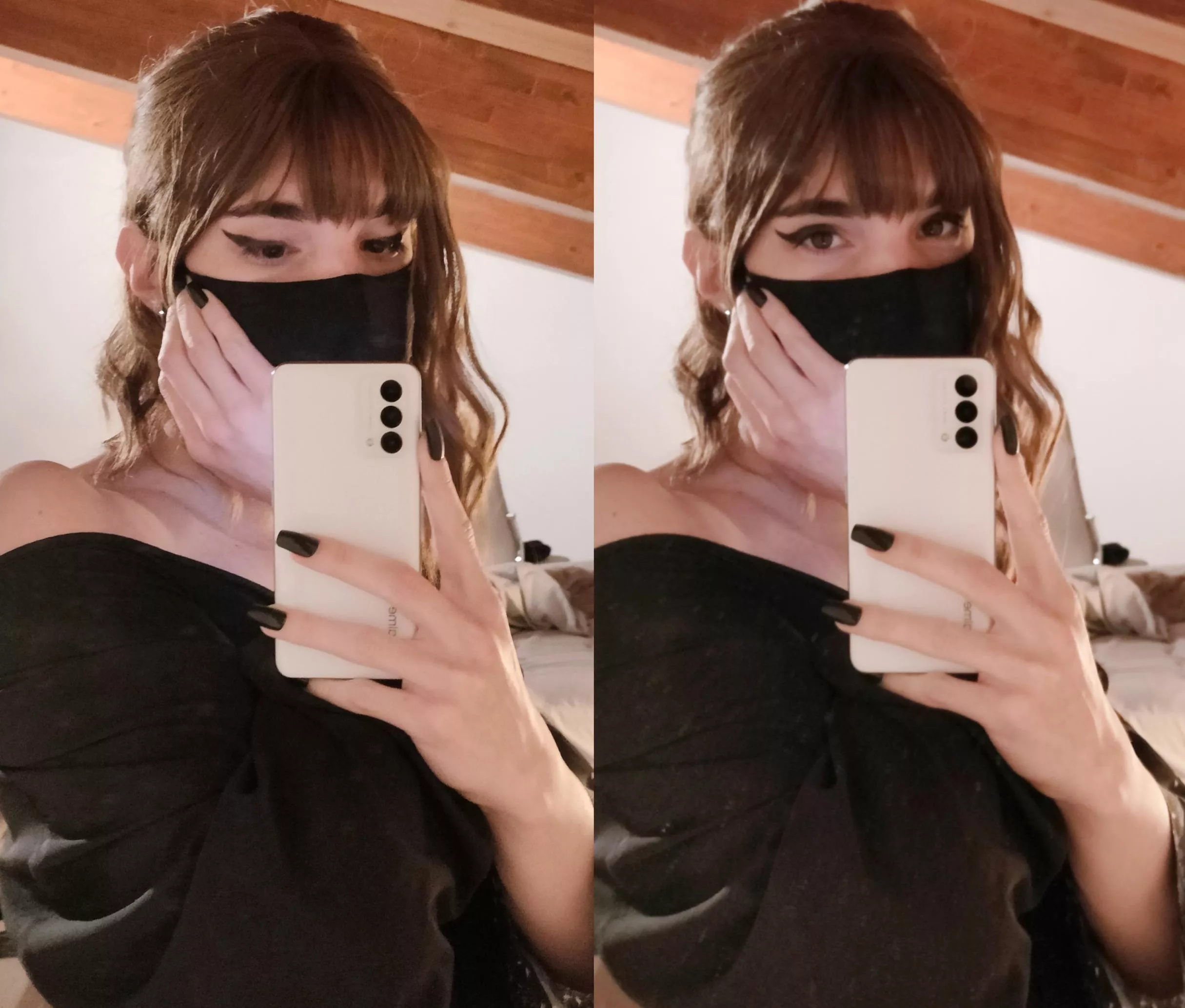 I'm so nervous about this but here is a half face reveal 🙈🥺 What do you guys think?