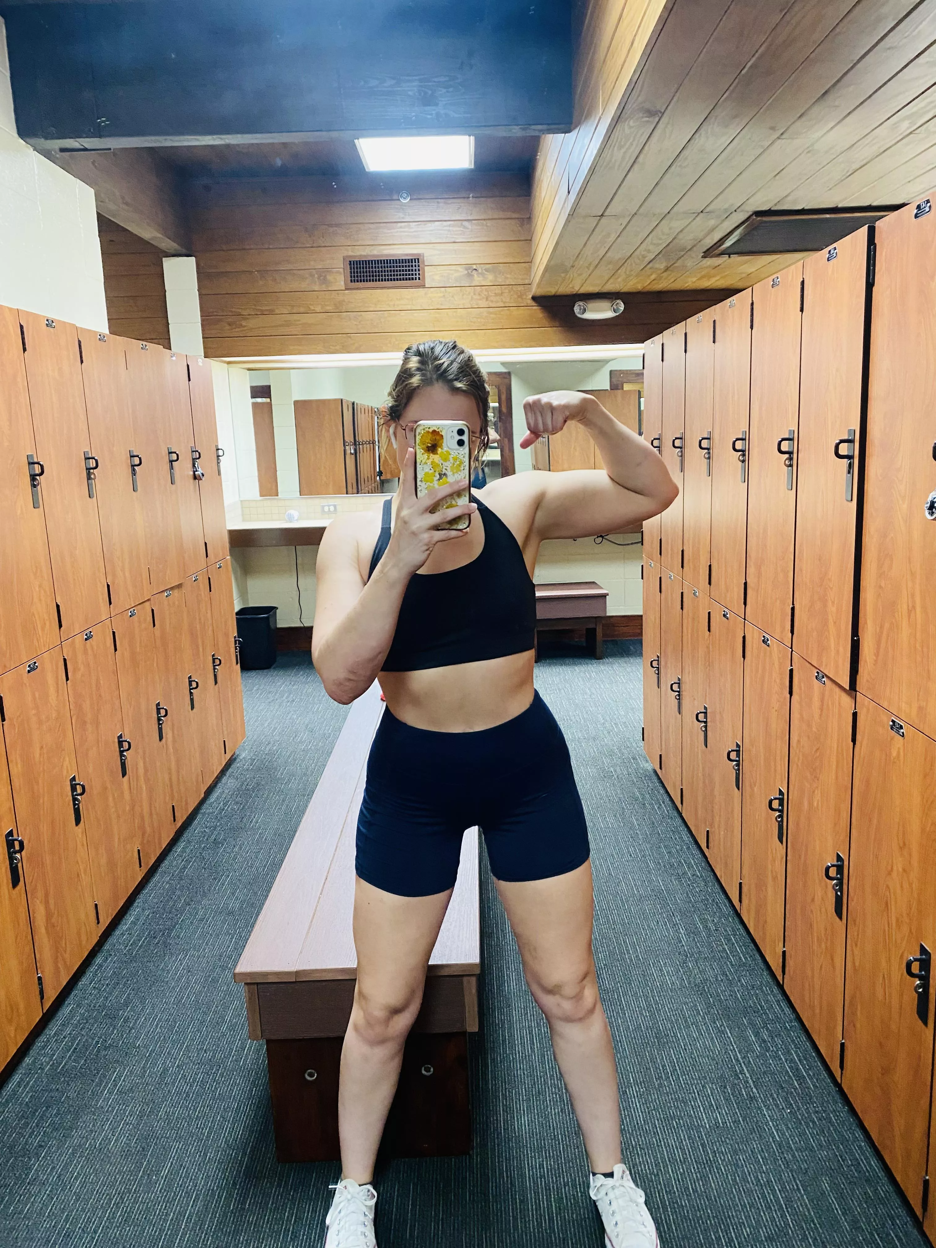 I’m too embarrassed to post my flexing in the mirror anywhere else yet. [F]