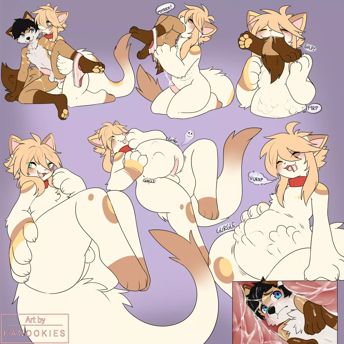 Image} Coaxed in by Cream! (By Ragnya) [Furry]  [Fatal][Digestion][MM][Yiff][Oral] nudes by FerretVoreAndMore