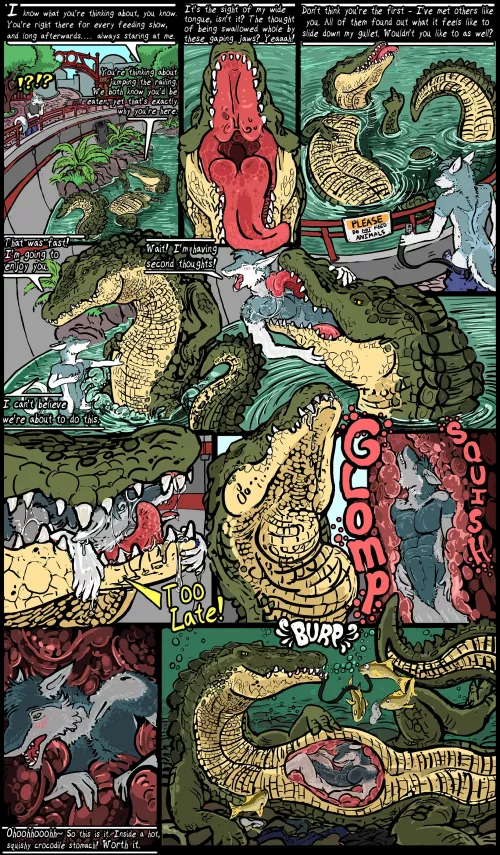 {Image} Please Don't Feed the Animals by Staple [furry] [oral]