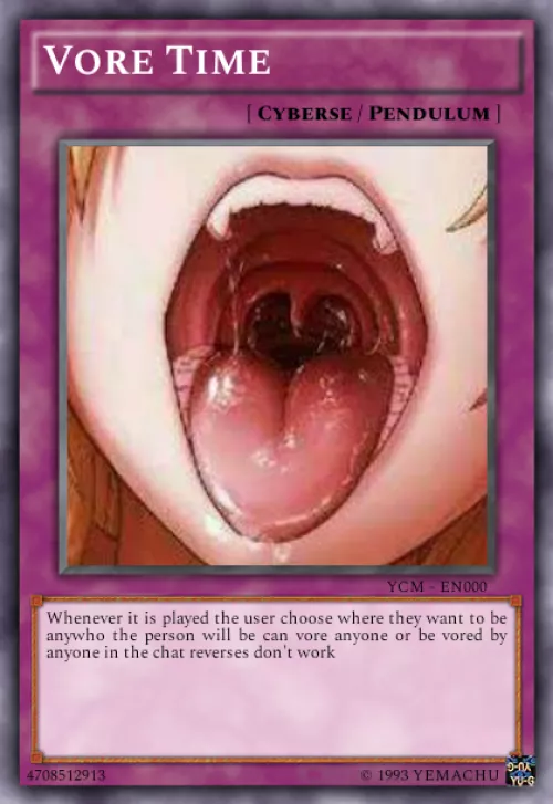{Image} vore playing card (by me) I'm also looking for other ones that are like this were a little bit different