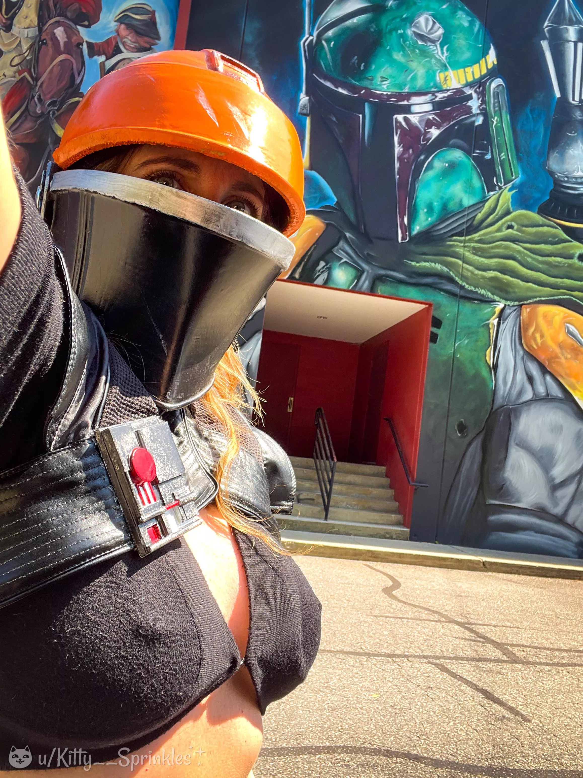 In a galaxy not so far away… A nice little sneak peek for what’s to cum on Star Wars Day! Took pics this morning. (=^•^=) [f]