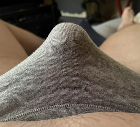 In panties but not caged 😰