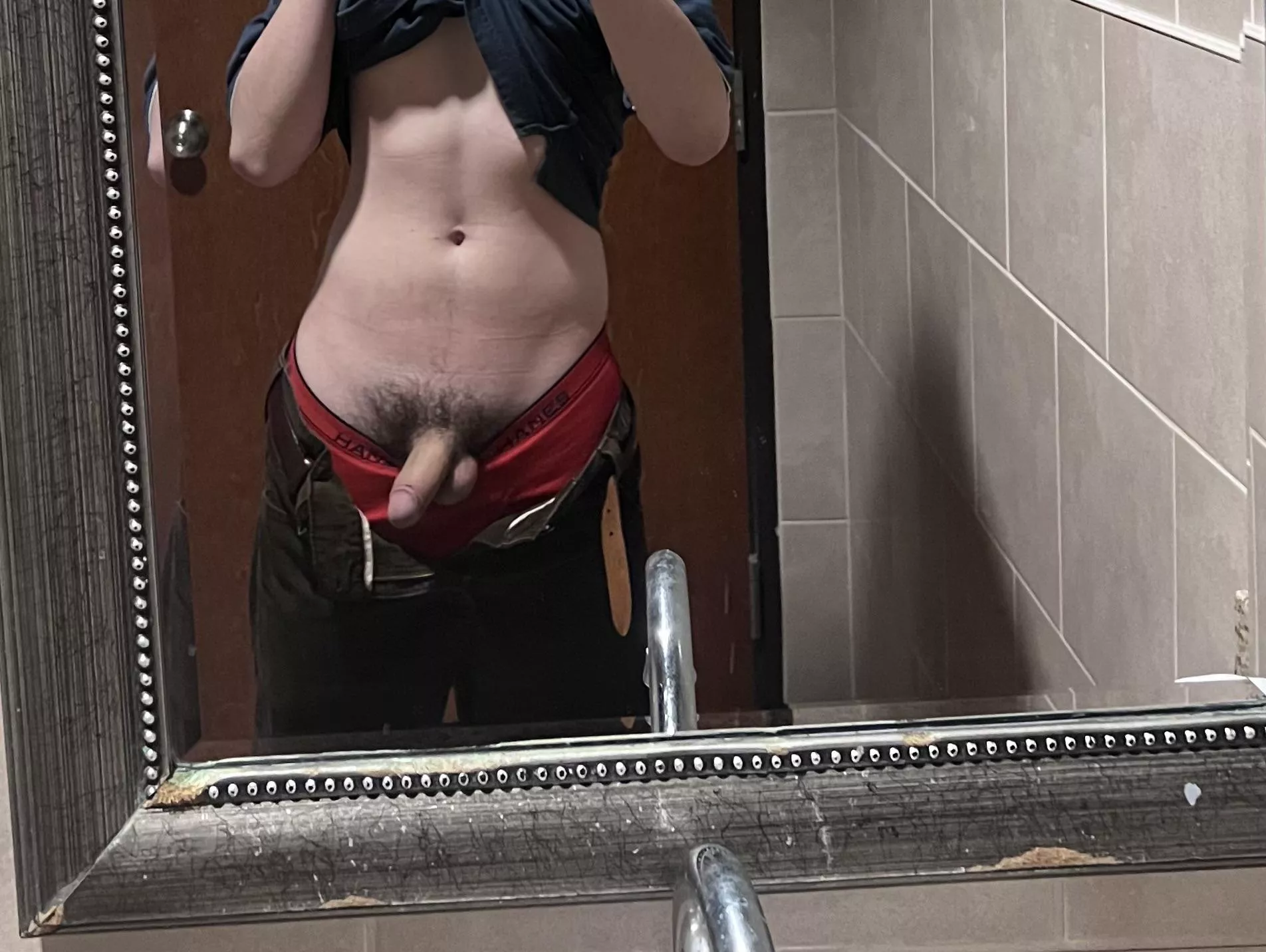 In the bathroom waiting for someone to walk in and pound me 😈 (18)