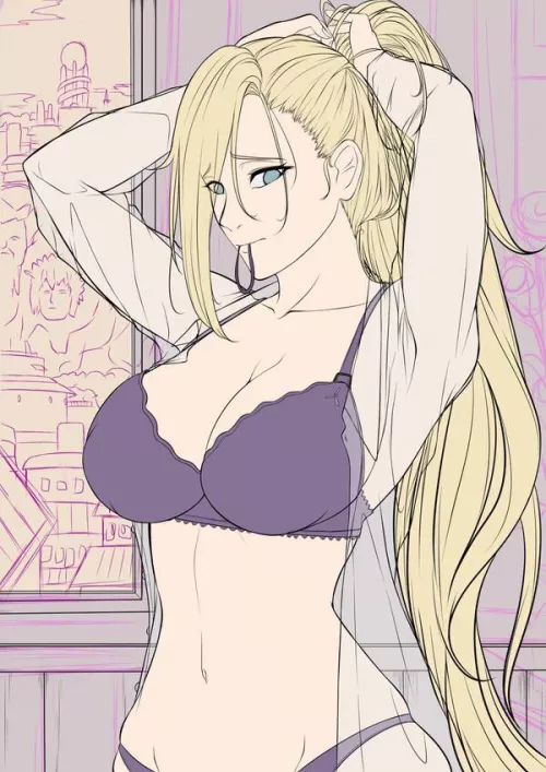 Ino Yamanaka WIP by Kuronekosketch