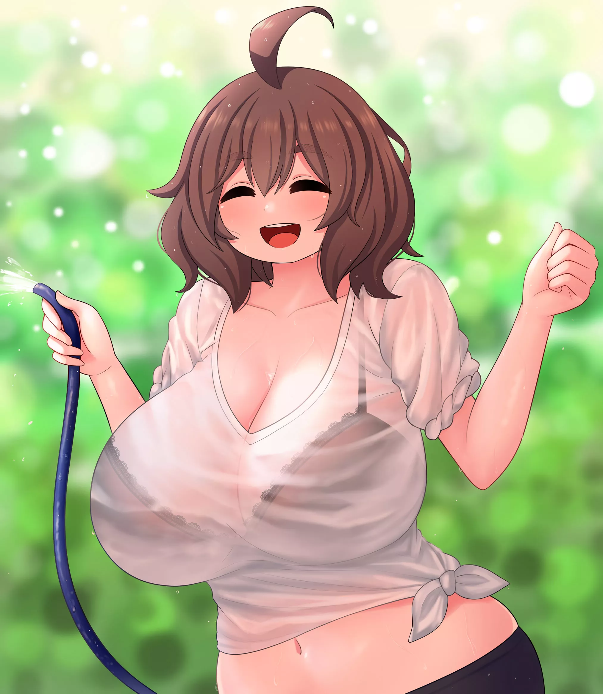 Insomnia-Chan Playing With The Hose (The Only Shoe) [Original] nudes by  sequence_string