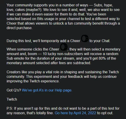 Is the new Cheer test a good deal? Is it more or less money than current bits?