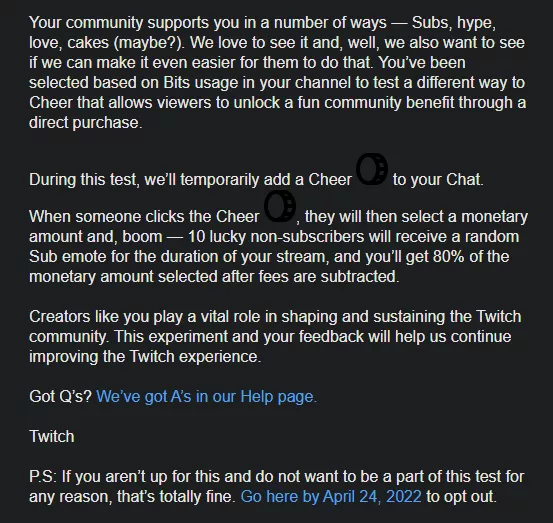 Is the new Cheer test a good deal? Is it more or less money than current bits?