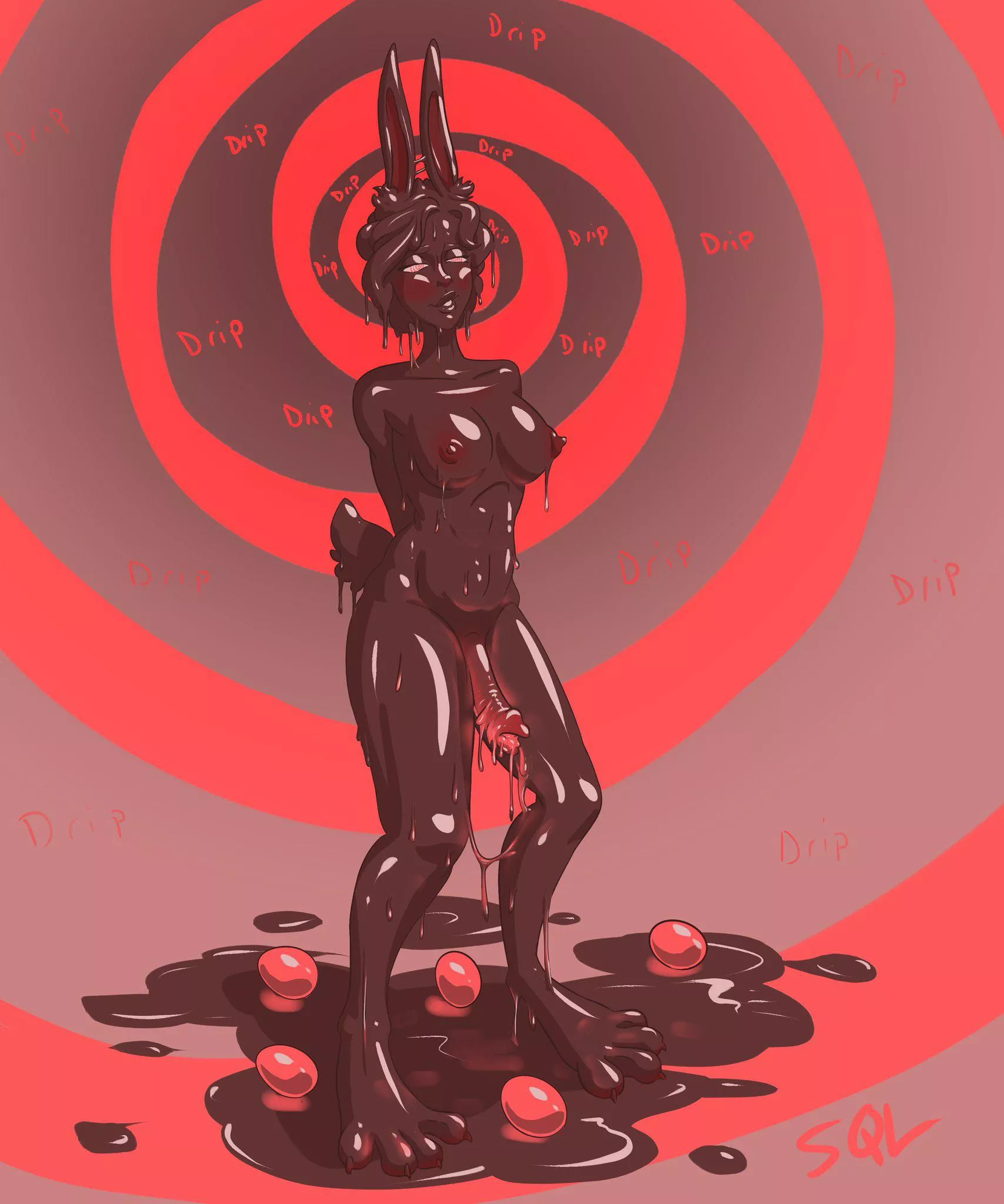 Ishtar’s Blessing Part 3 [SpiderQueenLong] (human F—> Chocolate Easter Bunny w/ ovi)