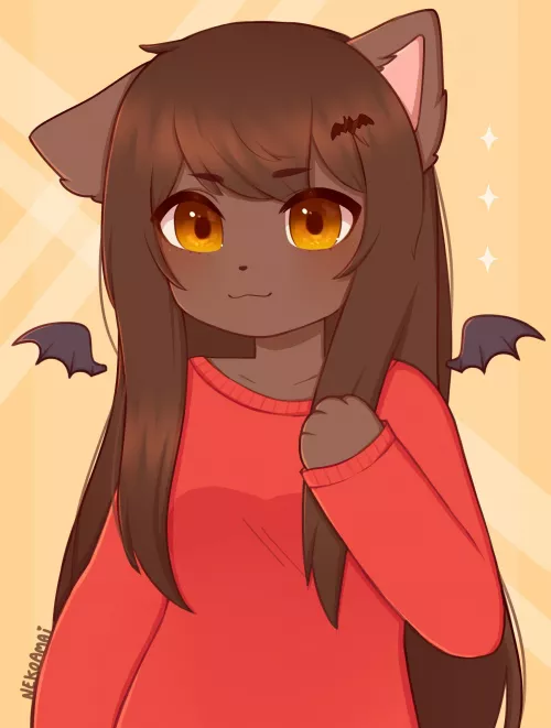 It’s a cat (Art by me: @itsnekoamai on twitter)