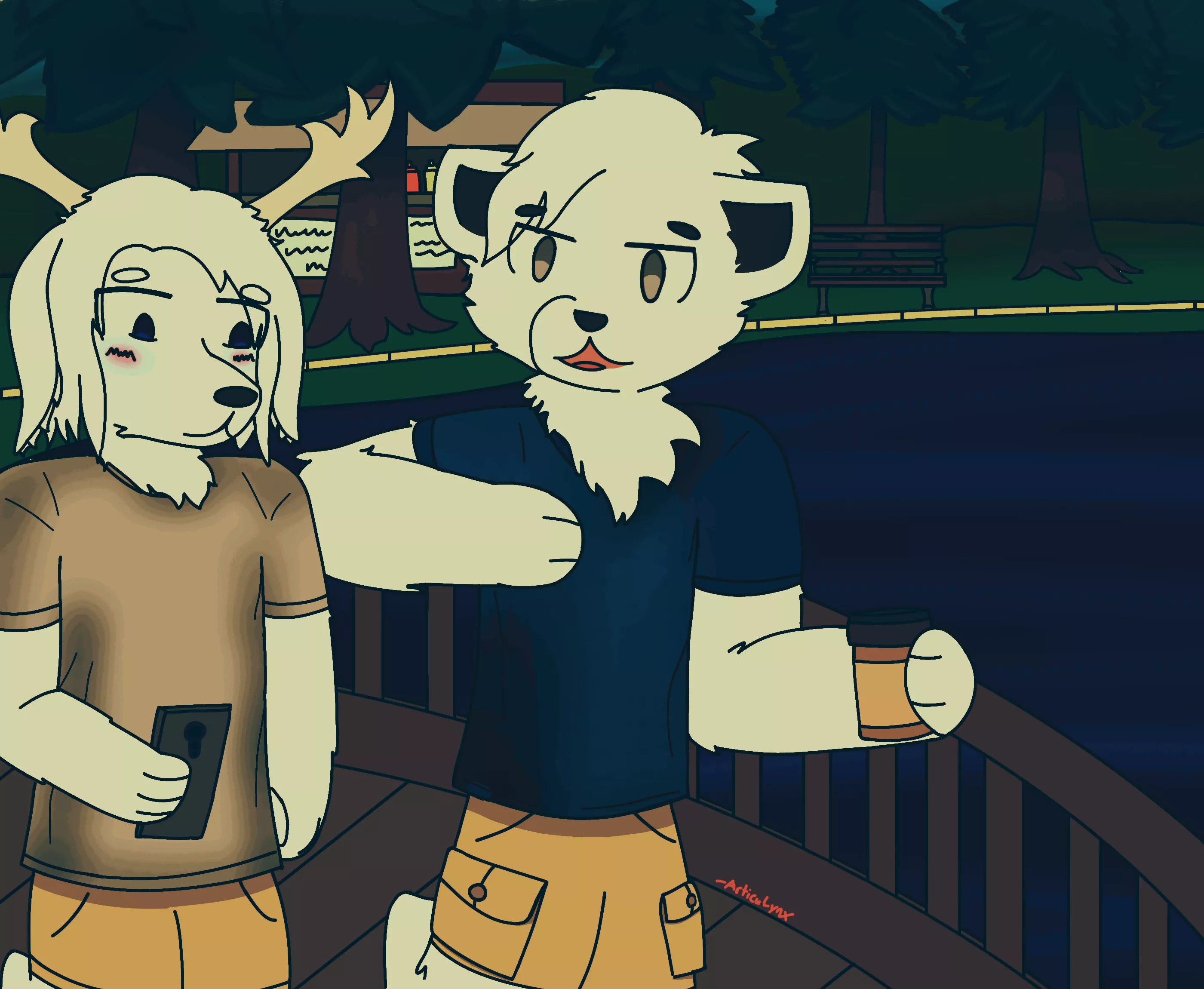 it's a good time to go to the park ( art by me )
