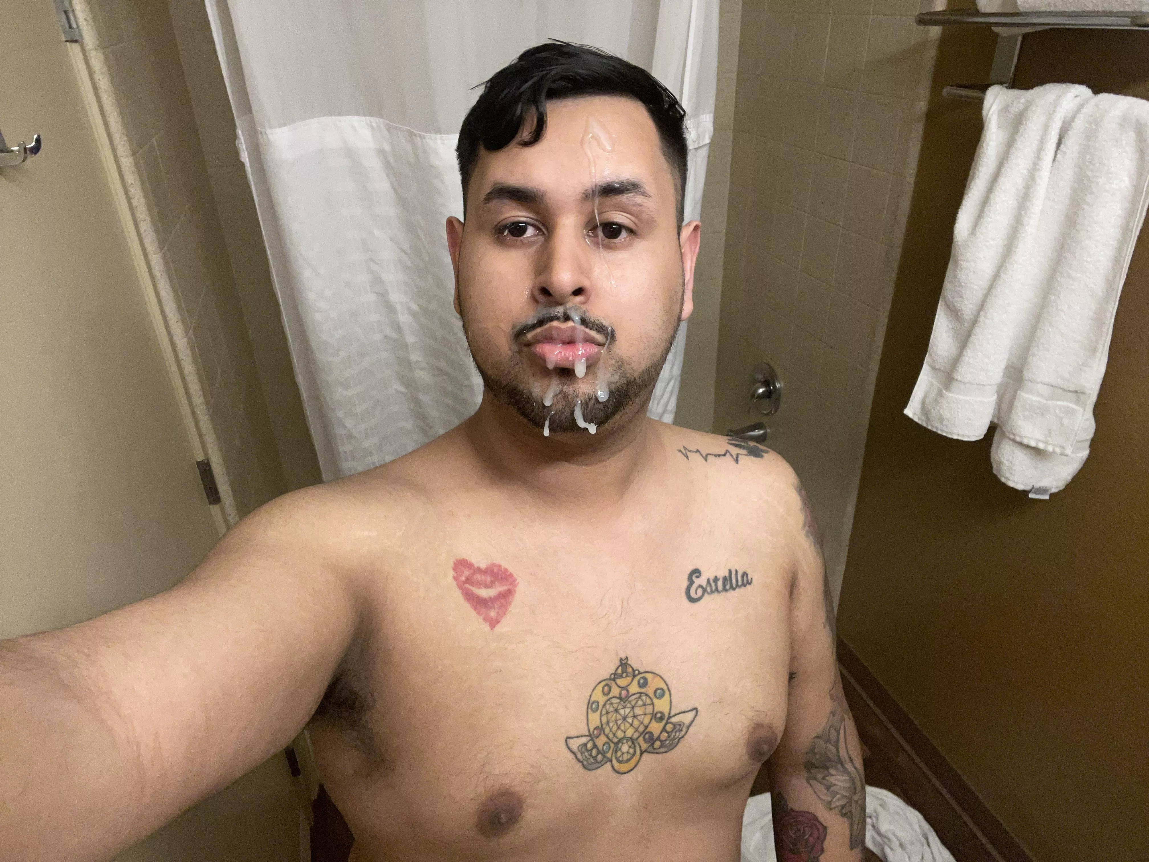 It’s been a long time since someone came on my face! Best birthday gift ever. #26