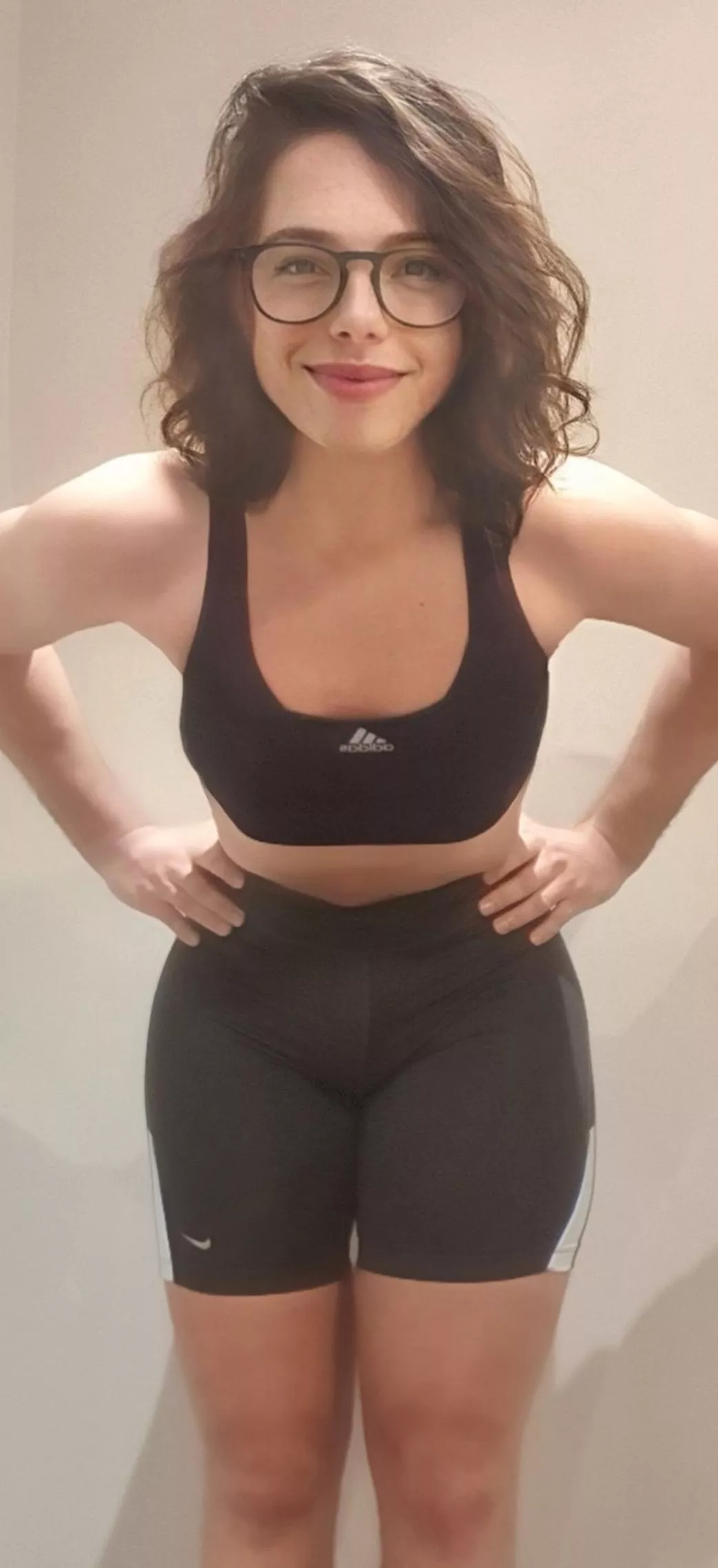 it's hard to hide my big cock in those gym outfits, lol