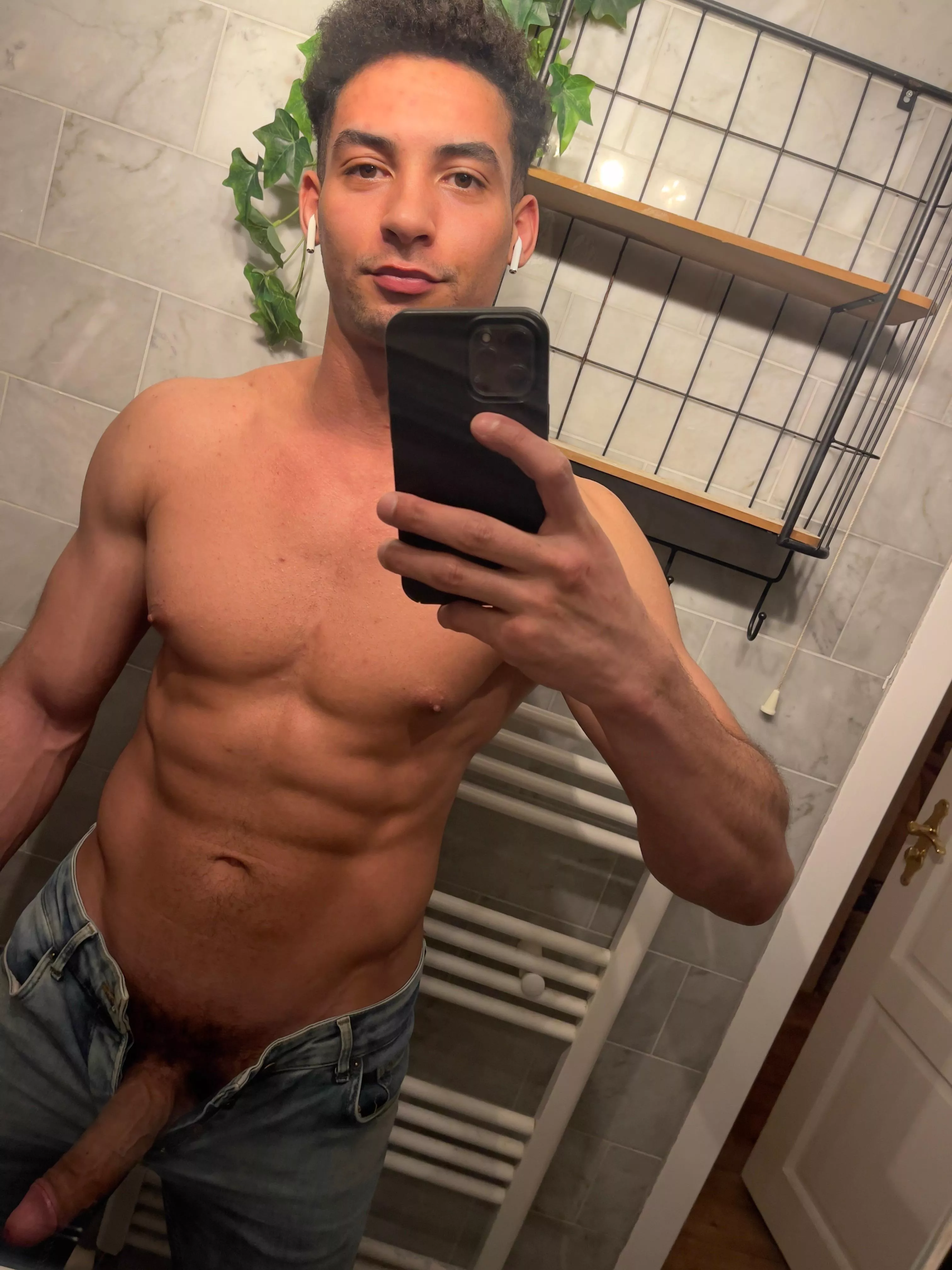 It’s not gay if you just play with the tip. Try it, Put your mouth on it.