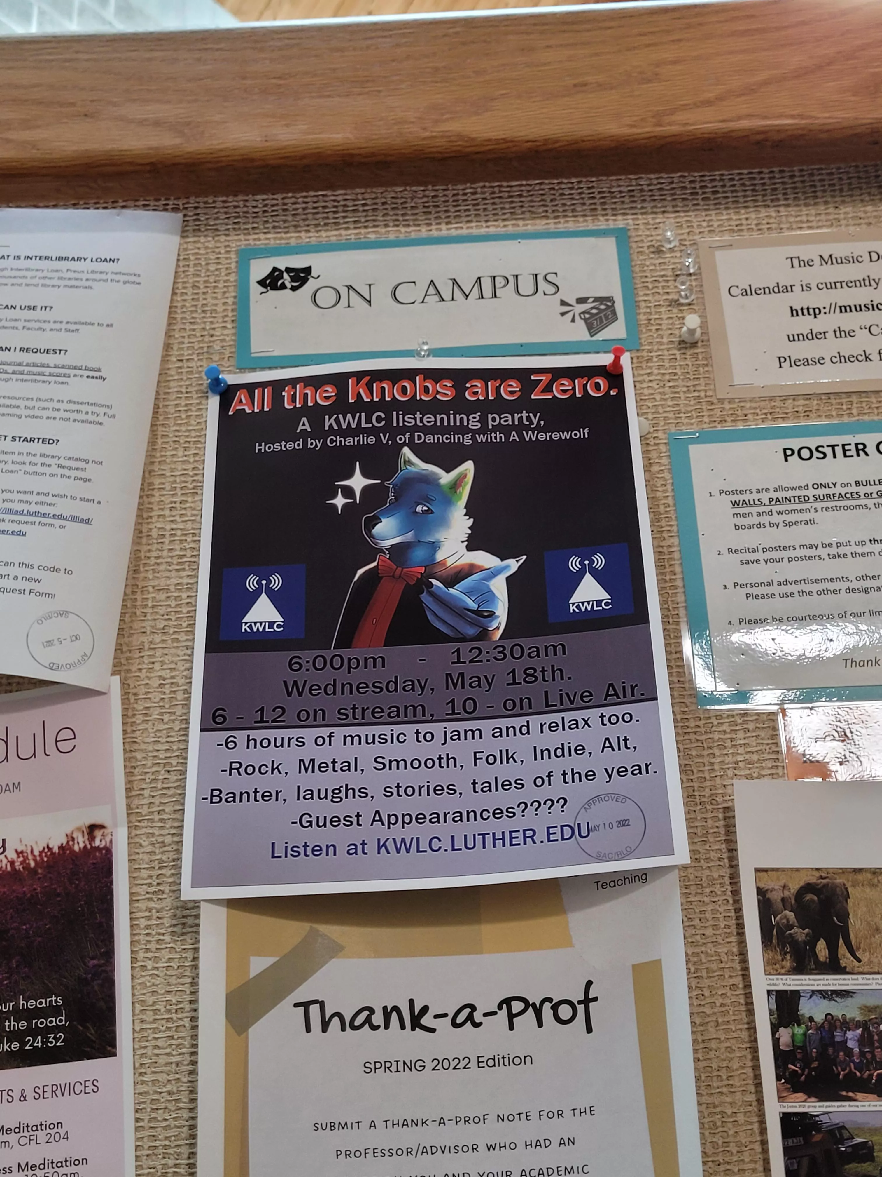 it's official, my fursona is posted all over campus!
