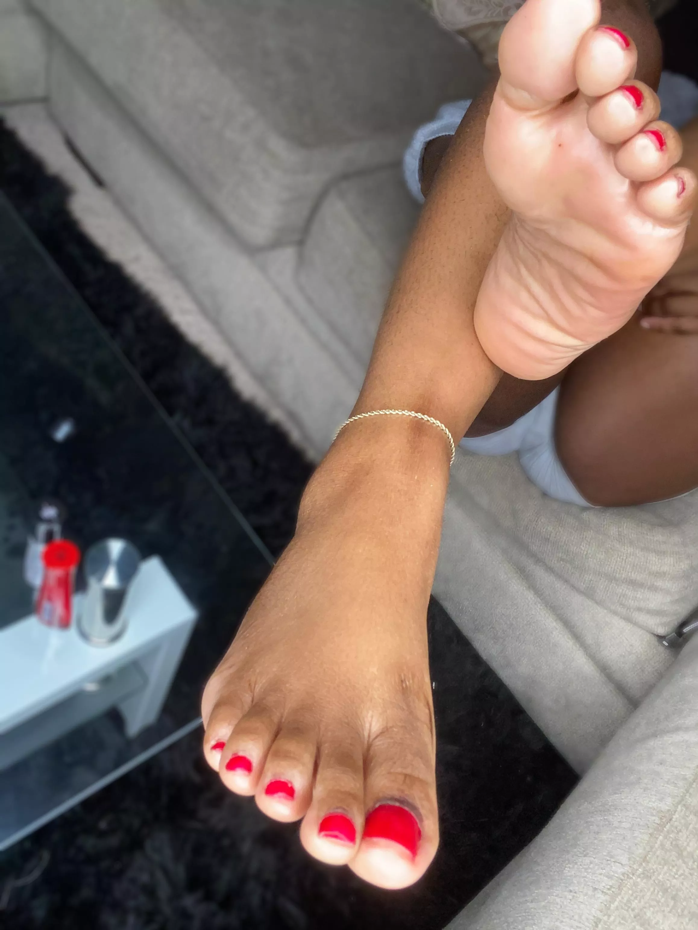 It’s so late and I’m bored massaging my feet and watching Netflix