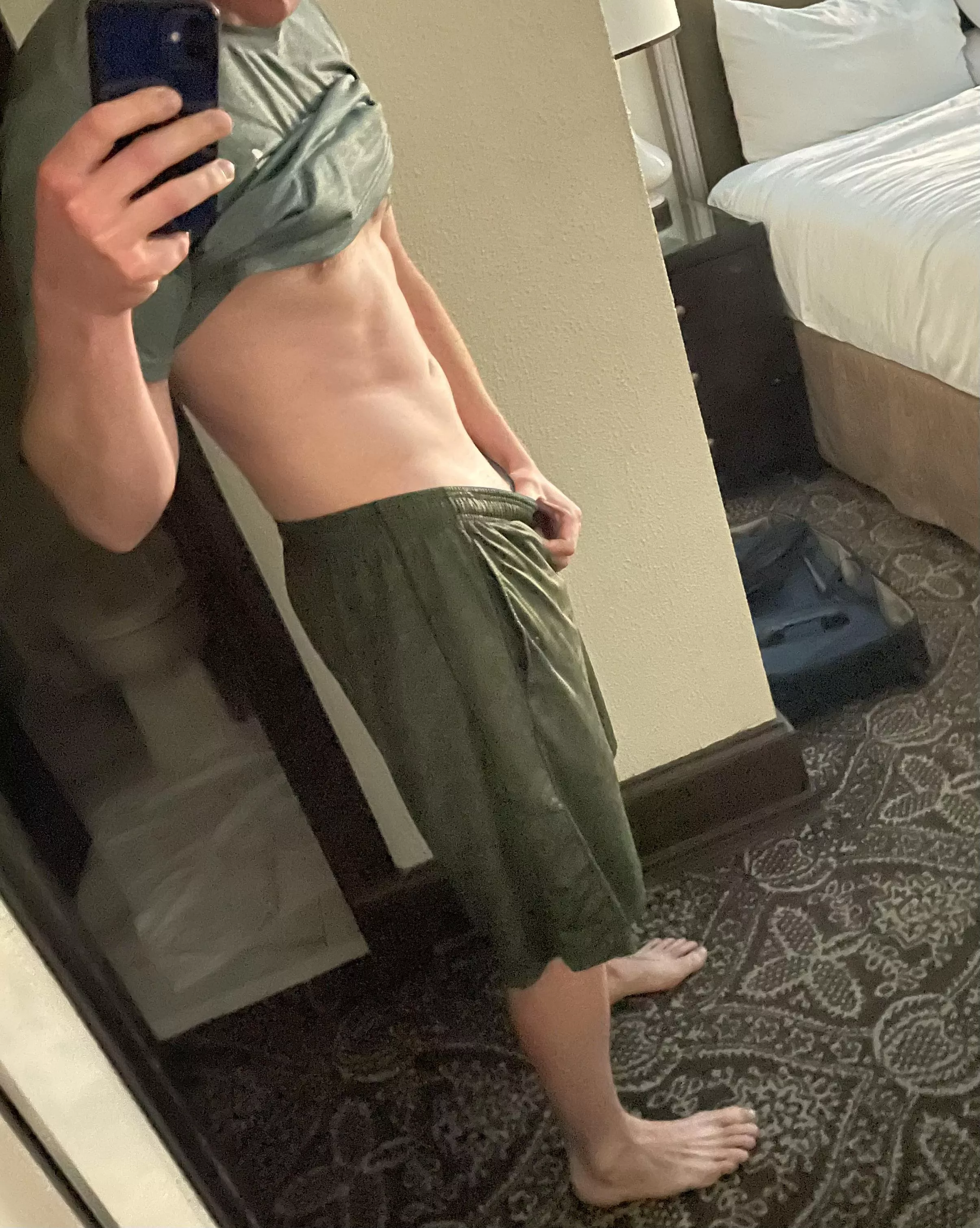 I’ve been told I have a nice belly button. 😂 Do you agree? [32] [Navy]