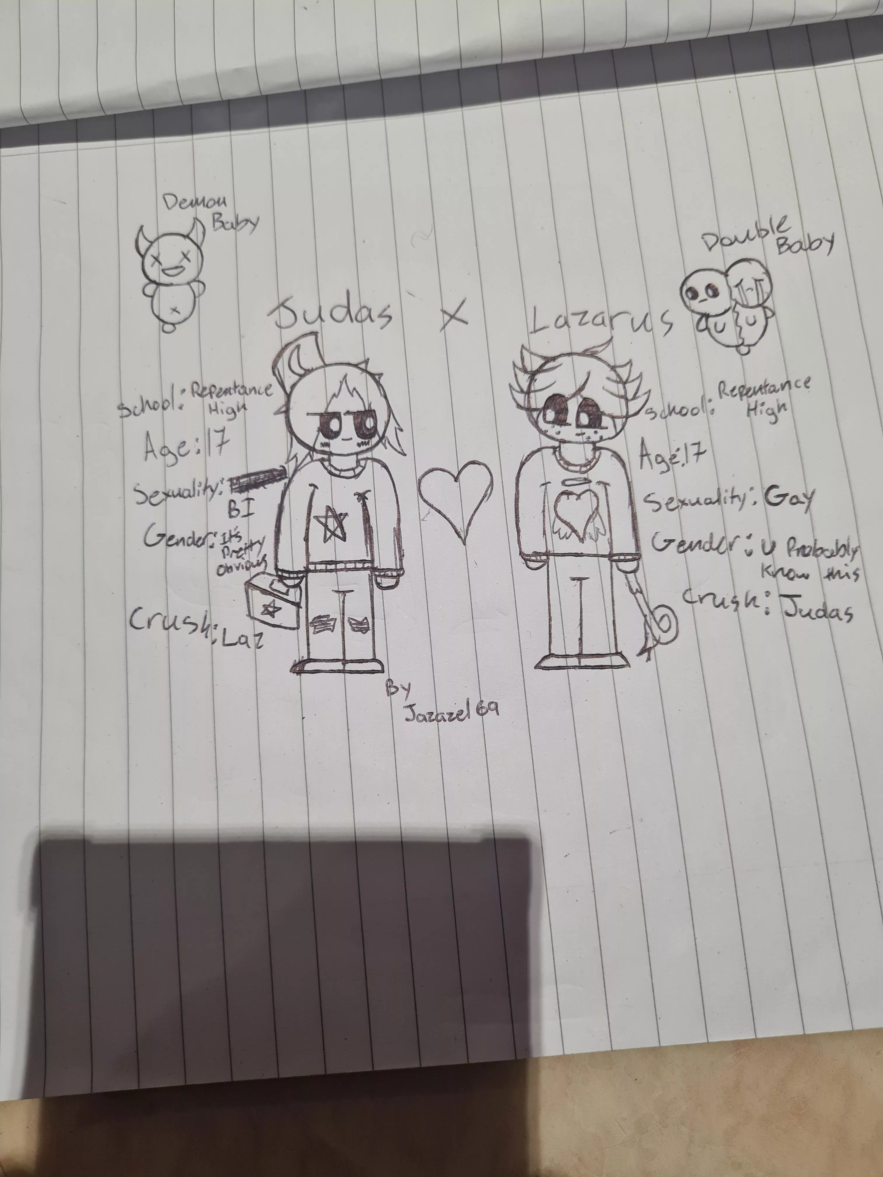 Judas x Lazarus ( IK they're the same person just go with it)