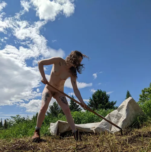 Just a hoe in the garden