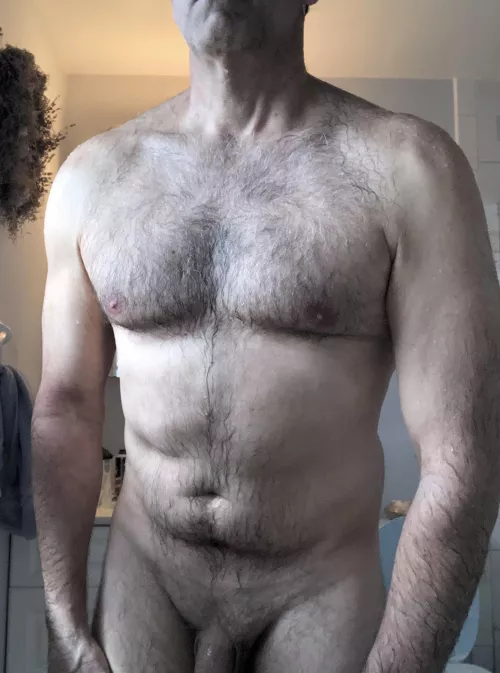 Just a quick post shower pic. Still a little wet…