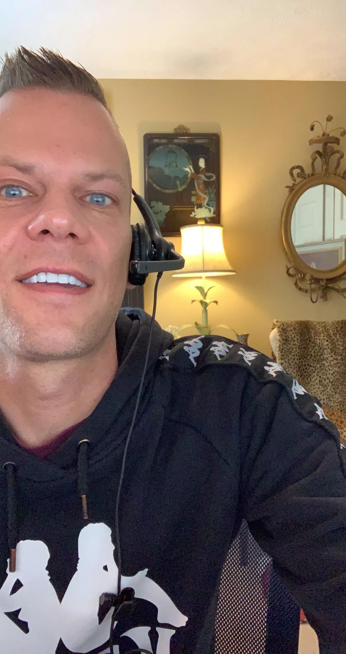 Just another day in the life of working at home in a Kappa hoodie. Happy Friday!