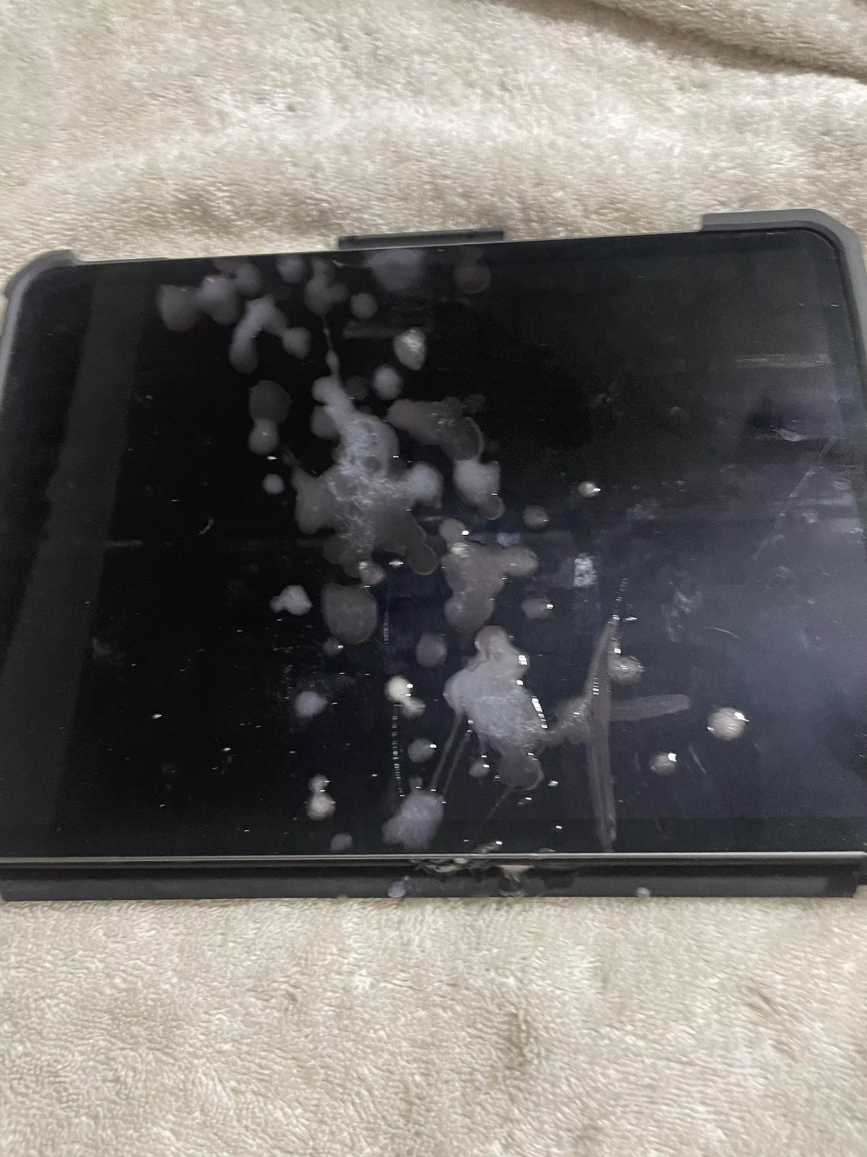 Just finished making a new cumtribute. Here’s my painted iPad minus the inspiration of this masterpiece. Who’s next?