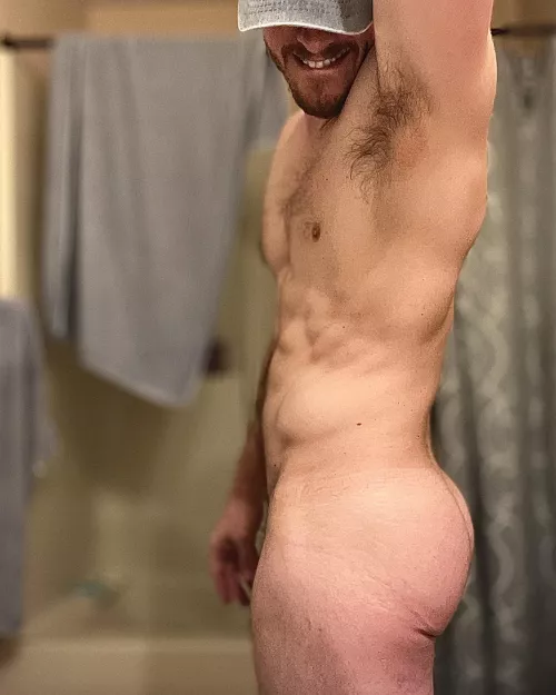 Just finished mowing; could I entice you to rinse with me in the middle of the day?