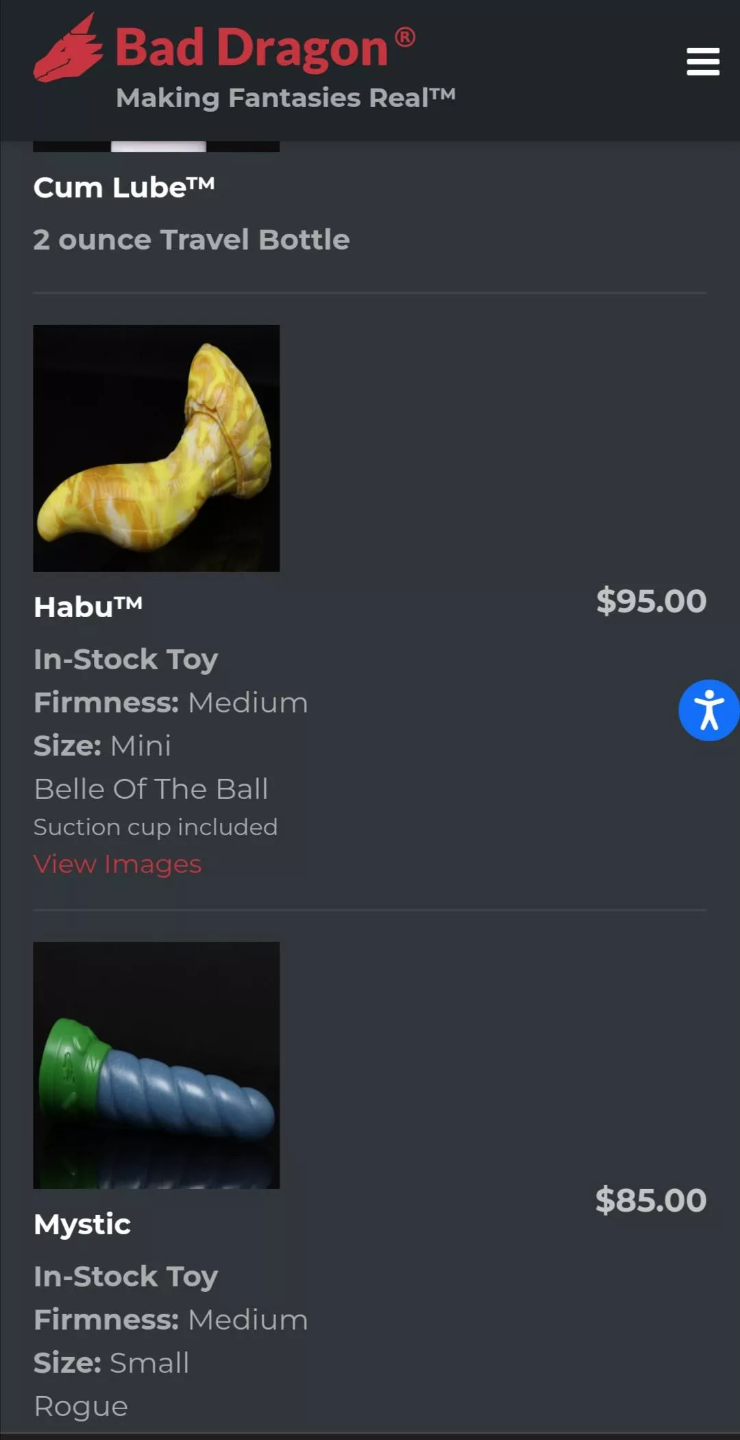 Just got these two, and so excited! I've wanted one with a suction cup for ages. Guess I'll have to start stretching 😉