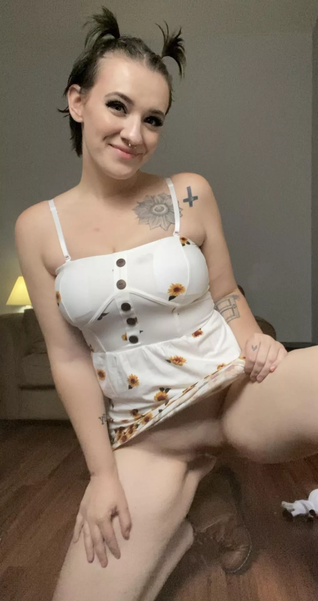 just gotta lift the skirt and it’s yours