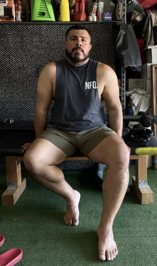 Just me in the garage.