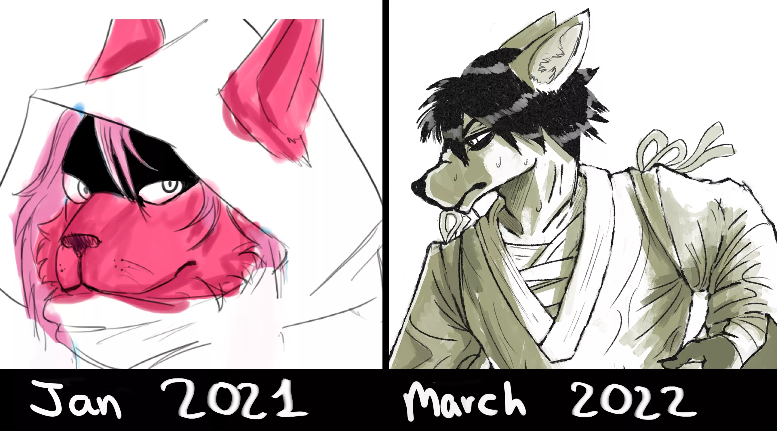 just wanted to share my progress after a year :DD